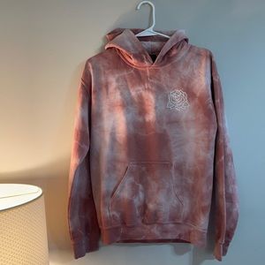 Obey Rose Colored Tie Dye Hoodie